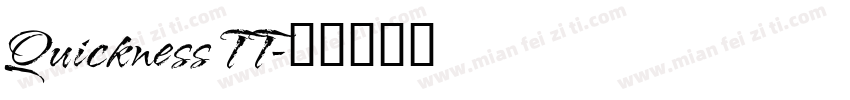 Quickness TT字体转换